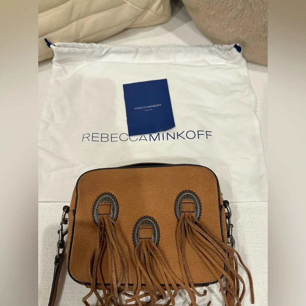 Rebecca minkoff suede small tassel bag with silver hardware - Picture 1 of 6